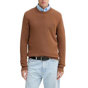 Tommy Hilfiger Jeans Knit Pullover Logo Sweater Men brown Sweaters & Knitwear